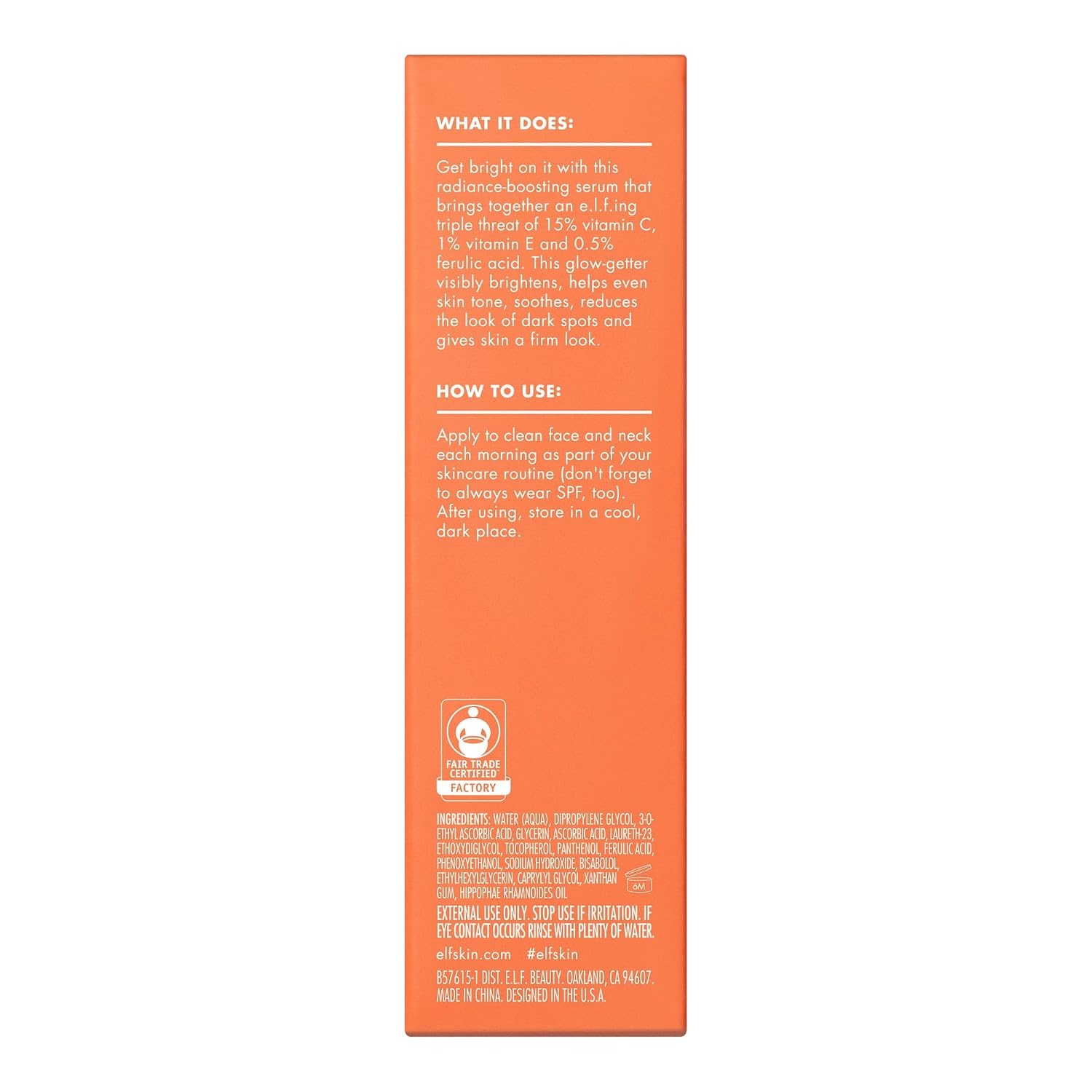 image:imageelf SKIN Bright Icon Vitamin C E Ferulic Serum 1 oz1 Fl Oz Pack of 1