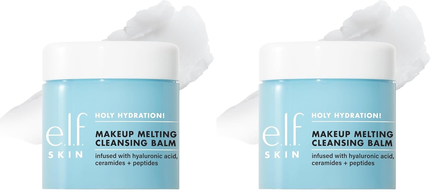 image:imageelf SKIN Mini Holy Hydration Makeup Melting Cleansing Balm Face Cleanser amp Makeup Remover Infused with Hyaluronic Acid to Hydrate Skin 045 OzUnscented