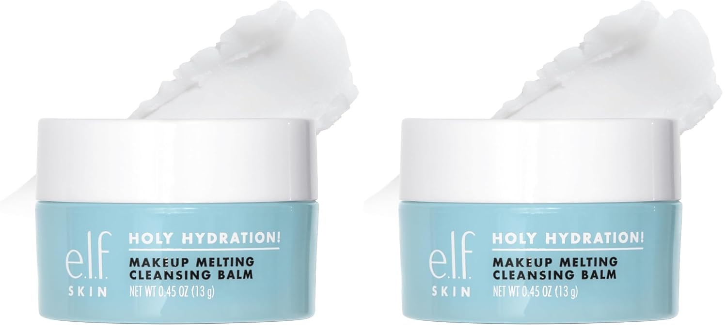 image:imageelf SKIN Mini Holy Hydration Makeup Melting Cleansing Balm Face Cleanser amp Makeup Remover Infused with Hyaluronic Acid to Hydrate Skin 045 OzUnscented