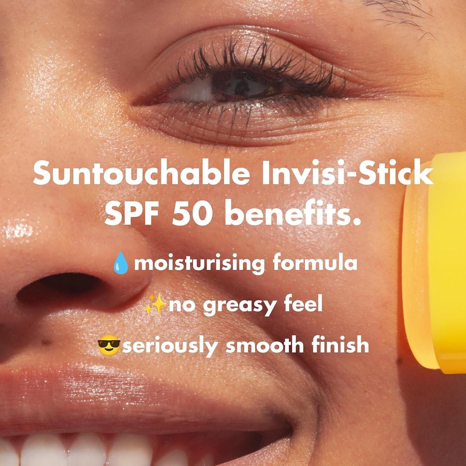image:imageelf SKIN Suntouchable InvisiStick Face Sunscreen SPF 50 Clear Lightweight with Sunflower Seed Oil Vegan amp CrueltyFree063 Ounce Pack of 1