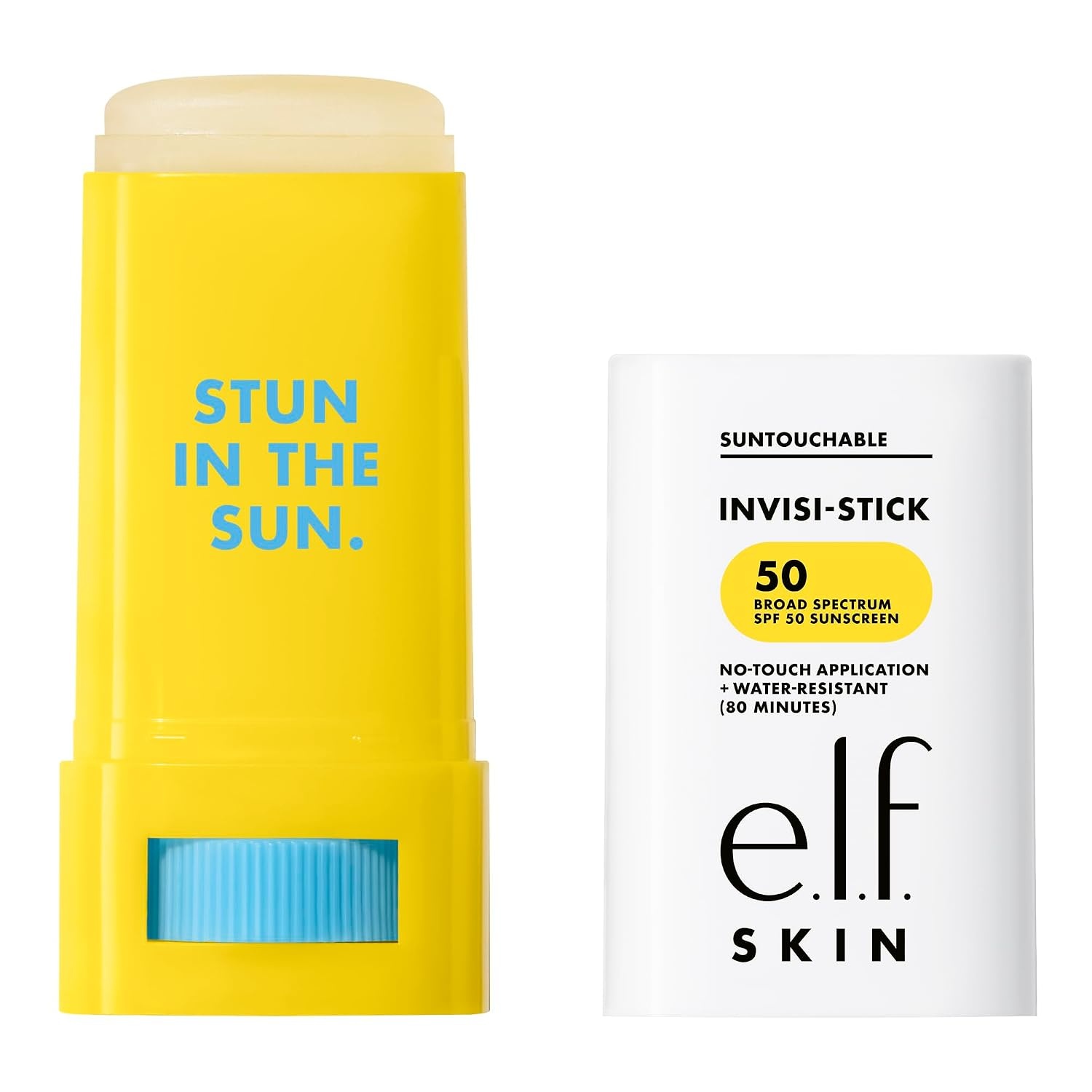 image:imageelf SKIN Suntouchable InvisiStick Face Sunscreen SPF 50 Clear Lightweight with Sunflower Seed Oil Vegan amp CrueltyFree063 Ounce Pack of 2