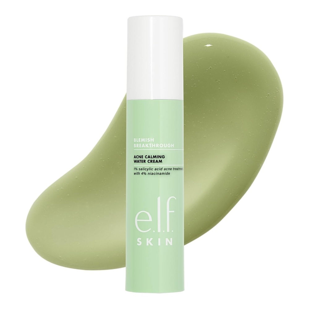 image:imageelf SKIN Blemish Breakthrough Calming Water Cream Lightweight BlemishFighting Face Moisturiser Prevents New Blemishes amp Calms Skin168 Fl Oz Pack of 1