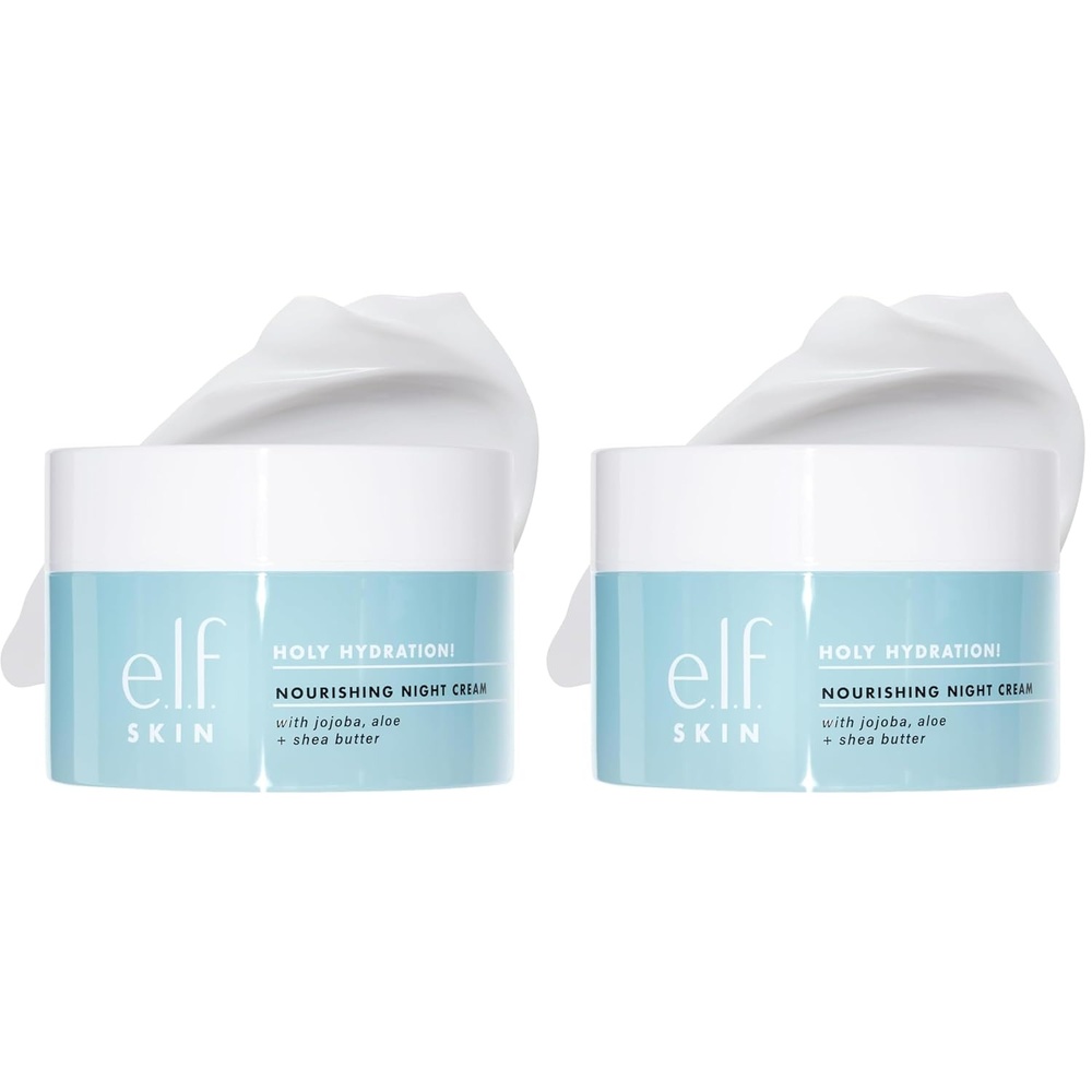image:imageelf SKIN Holy Hydration Nourishing Night Cream UltraHydrating Moisturizer Infused with Shea Butter Soothes Skin 176 Oz Packaging May Vary176 Ounce Pack of 2