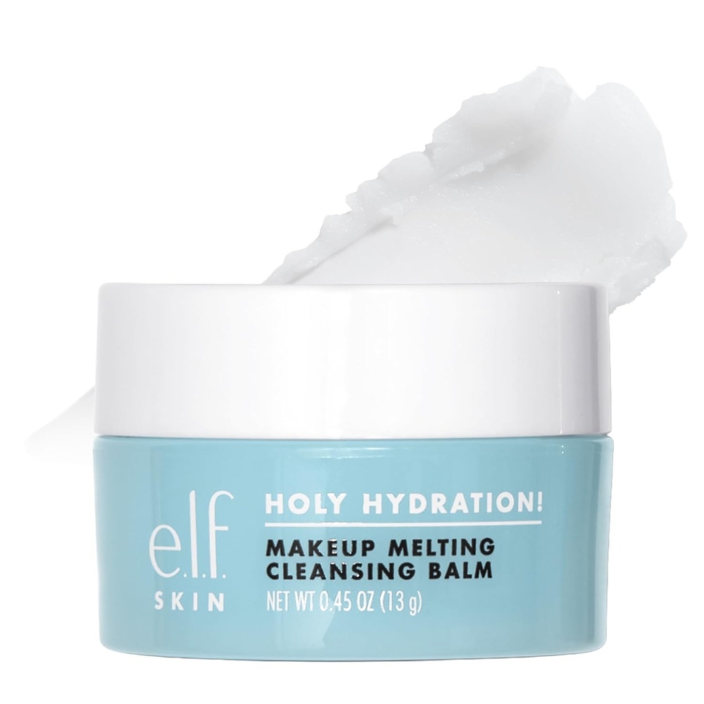 image:imageelf SKIN Mini Holy Hydration Makeup Melting Cleansing Balm Face Cleanser amp Makeup Remover Infused with Hyaluronic Acid to Hydrate Skin 045 OzUnscented