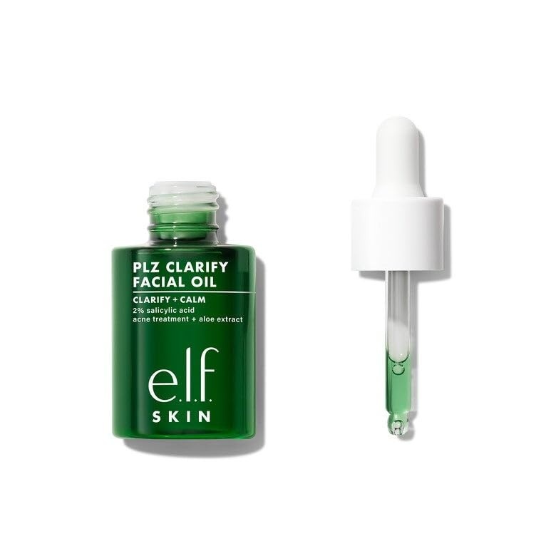 image:imageelf SKIN PLZ Clarify Facial Oil Face Oil For Treating amp Preventing Acne Helps Calm Redness Made with Salicylic Acid Vegan amp CrueltyFree 1 oz