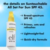 e.l.f. SKIN All Set For Sun SPF 45 Setting Spray