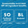 e.l.f. SKIN Suntouchable Invisi-Stick Face Sunscreen SPF 50, Clear, Lightweight with Sunflower Seed Oil, Vegan & Cruelty-Free(0.63 Ounce (Pack of 1))