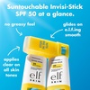 e.l.f. SKIN Suntouchable Invisi-Stick Face Sunscreen SPF 50, Clear, Lightweight with Sunflower Seed Oil, Vegan & Cruelty-Free(0.63 Ounce (Pack of 1))