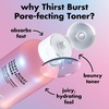 e.l.f. SKIN Thirst Burst Pore-fecting Toner, Hydrating for Face, Smooths, Plumps & Minimizes Pores, Infused with Salicylic Acid, Vegan & Cruelty-Free(4.7 Fl Oz (Pack of 1))