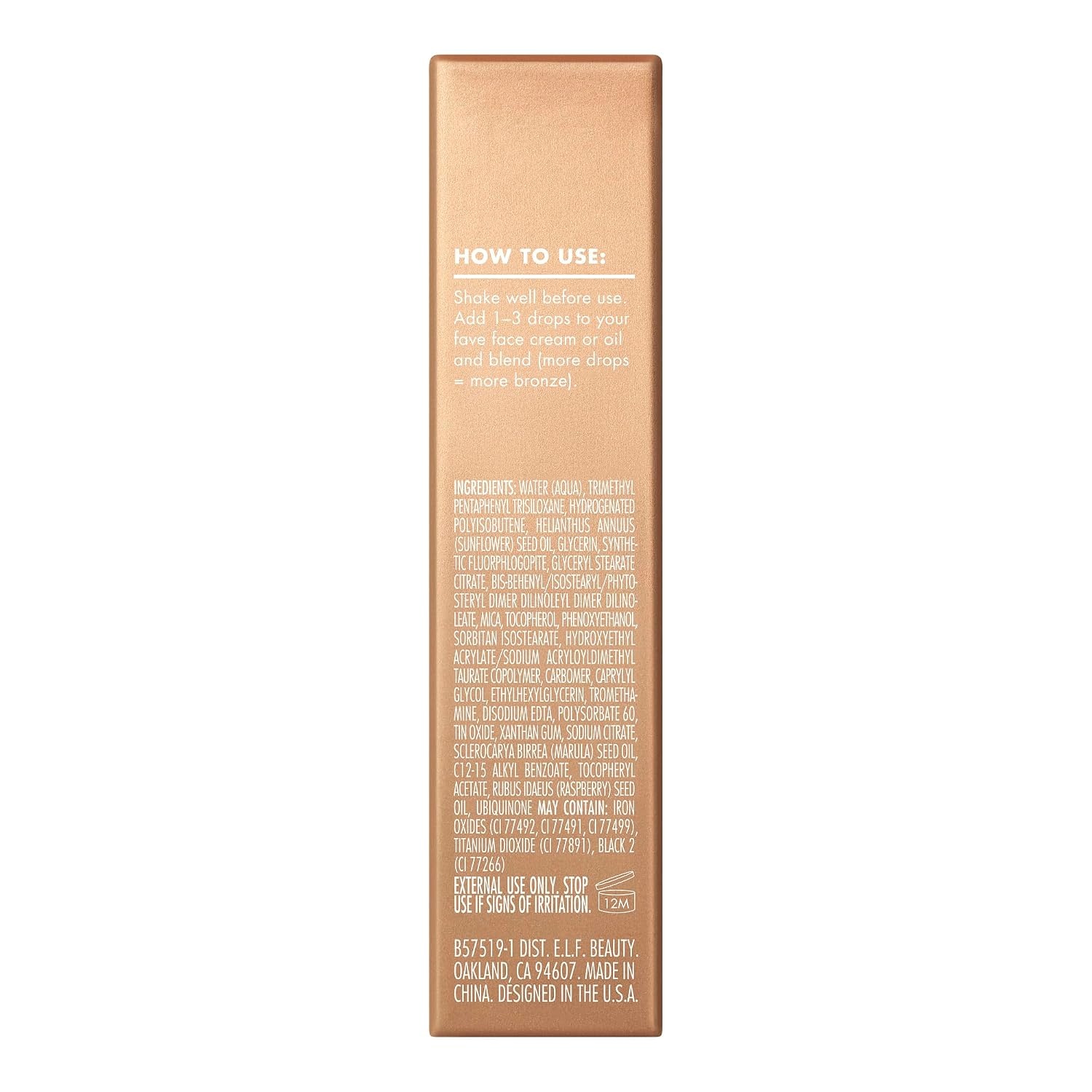image:imageelf SKIN Bronzing Drops Pure Gold Golden Bronze ShimmerPure Gold