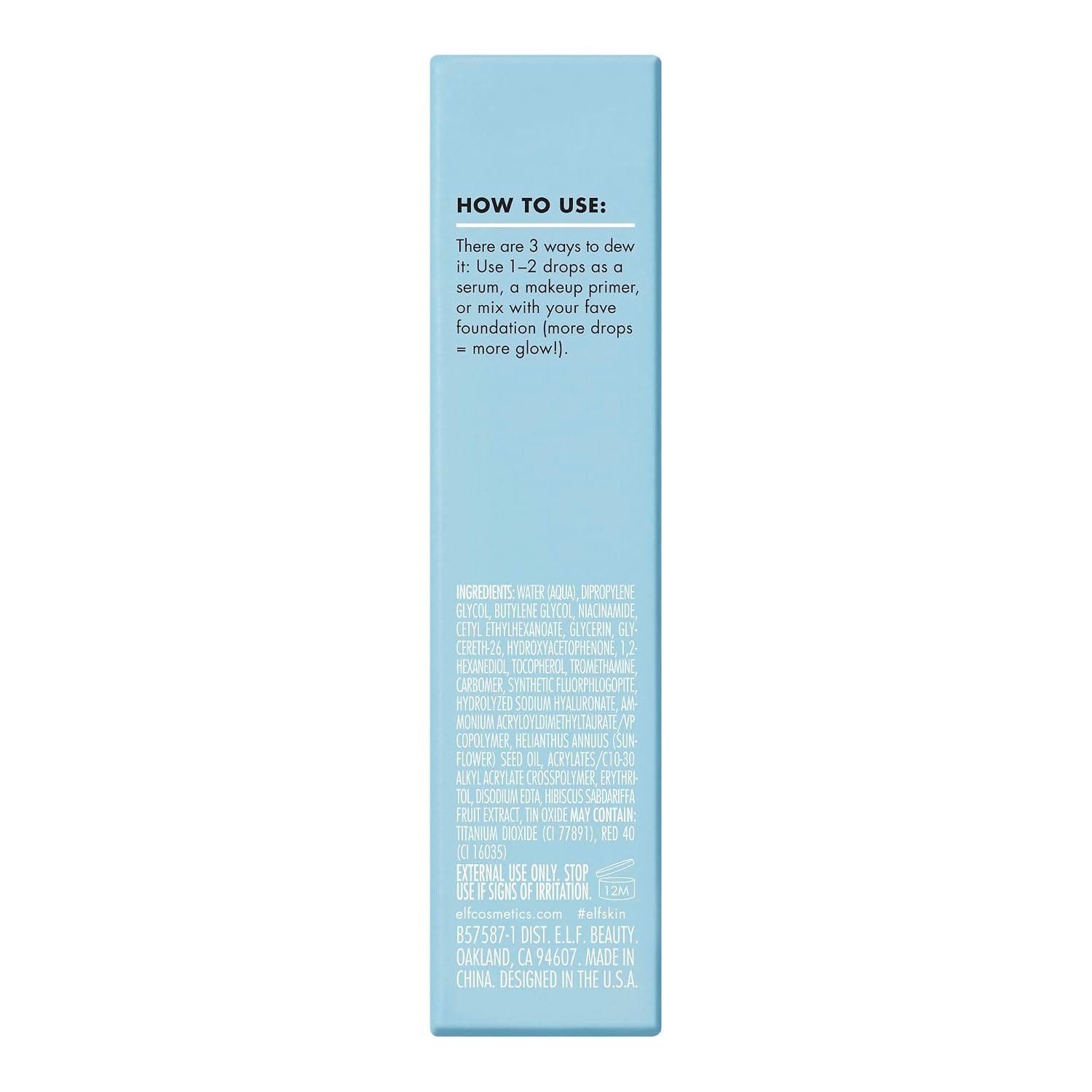 image:imageelf SKIN Holy Hydration Thirst Burst Drops Face Serum 1 oz033 Fl Oz Pack of 1